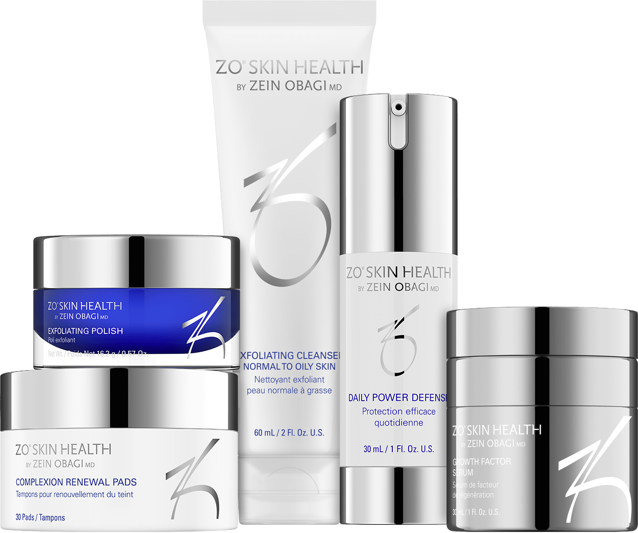 ZO Skin Health produkter fra Klinikk Skien – avansert hudpleie for glød og hudforbedring